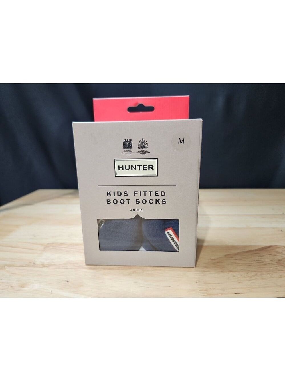 Hunter Boot Socks Kids fitted dark lake blue size M